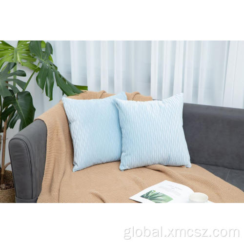 Custom Satin Cushion Covers Pin tuck colorful comfortable indoor cushion covers Manufactory